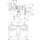 Duschblandare Hansgrohe Rebris E 1-grepps 150cc