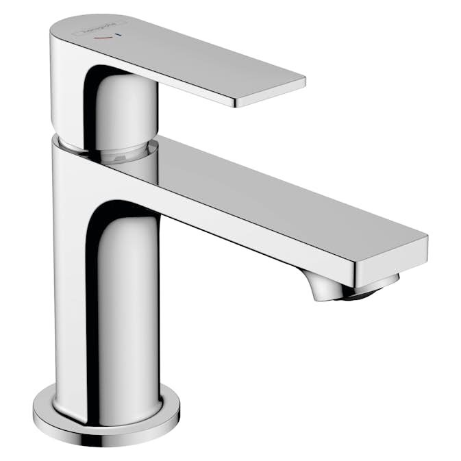 Tvättställsblandare Hansgrohe Rebris E 1-grepps 80 CoolStart med Lyftventil