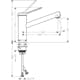 Köksblandare Hansgrohe Zesis M33 150 1Jet
