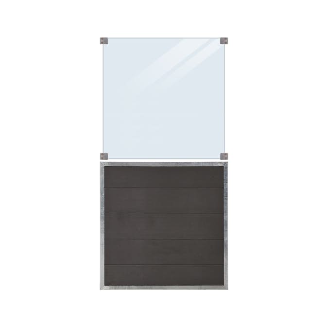 Staket PLUS Futura Komposit Klarglas 90×180 cm