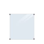 Glasstaket PLUS Klarglas 90x91 Runda Beslag
