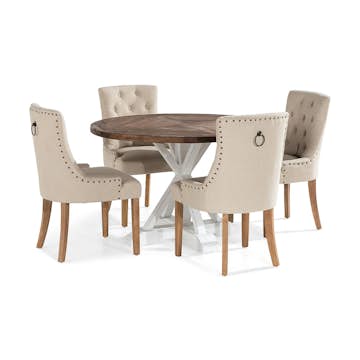 Matgrupp In Living Lyon med 4 Viktoria Stolar