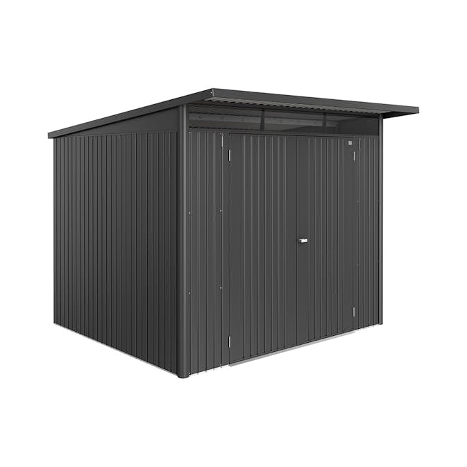Redskapsbod Biohort Avantgarde Eco A6 Metallic Mörkgrå Dubbeldörr