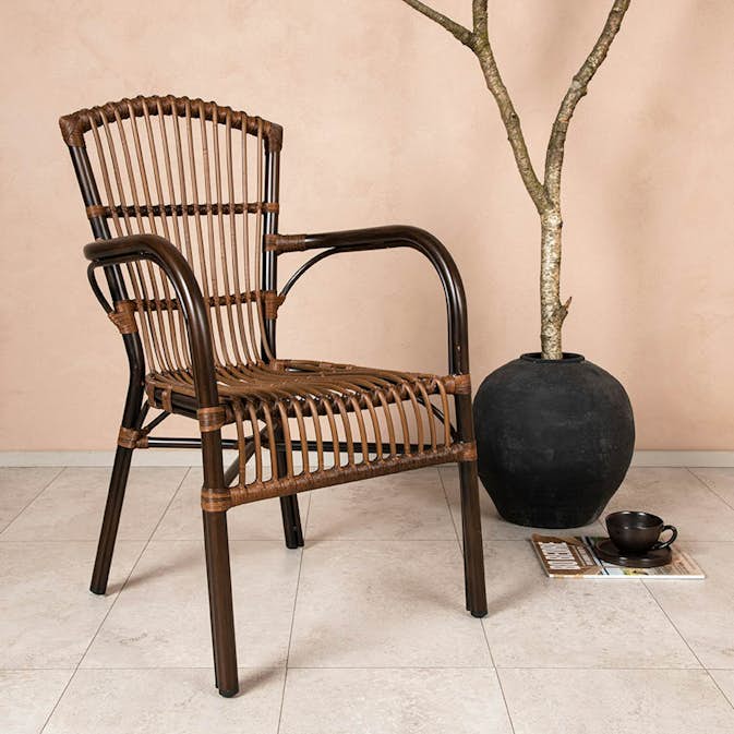 Trädgårdsstol Venture Home Galera Rottingstol Utomhus