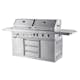 Fristående Gasol- och Kolgrill Myoutdoorkitchen Classic Line Stainless 304SS Med 3 Brännare