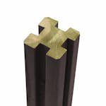 Omlimmad Profilstolpe PLUS 298 cm med 4 Spår