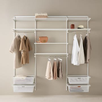 Garderobslösning Elfa Ready Solution Classic 10 Vit