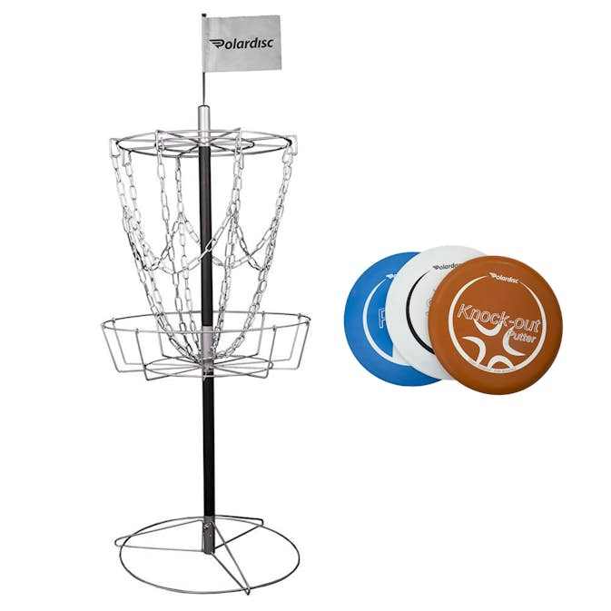 Frisbeegolfkorg Polardisc Starterset med 3st Diskar
