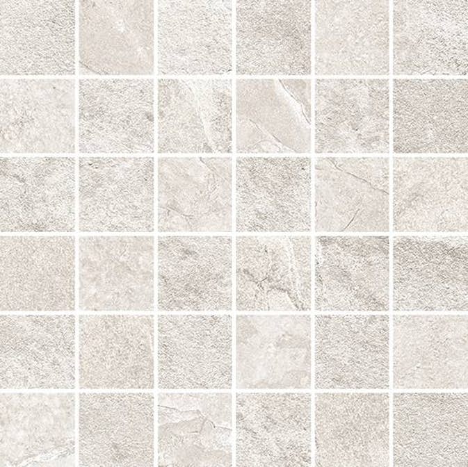 Mosaik Höganäs Kakel Blackboard White Retiff 5x5 cm