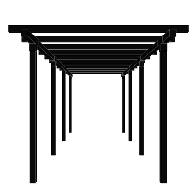 Pergola PLUS Cubic Dubbel 3 Moduler