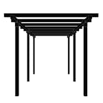 Pergola PLUS Cubic Dubbel 2 Moduler Svart för Altan