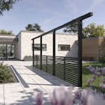 Pergola PLUS Cubic 3 Moduler inkl. Tokyo Staket