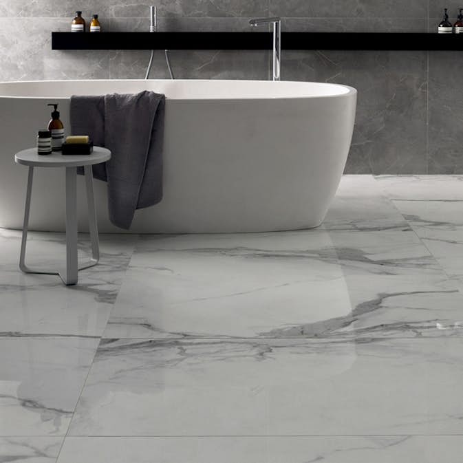 Klinker Höganäs Kakel Marble Boutique Blank Statuario 60x60 cm