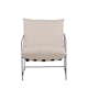 Fåtölj Venture Home Sedalia Beige Linne med Svart Minimalistisk Stålstomme