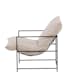 Fåtölj Venture Home Sedalia Beige Linne med Svart Minimalistisk Stålstomme