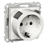 Vägguttag Schneider Electric Exxact med Jordfelsbrytare