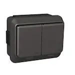 Vägguttag Schneider Electric Exxact Primo 2-vägs Utanpåliggande Jordat 16A IP44 Skruvanslutning