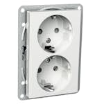 Vägguttag Schneider Electric Exxact 12 mm