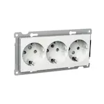 Vägguttag Schneider Electric Exxact 3-vägs