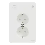 Vägguttag Schneider Electric Exxact Primo Infälld 2-vägs 2x USB A+C Jordat