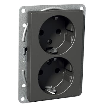 Vägguttag Schneider Electric Exxact 12 mm