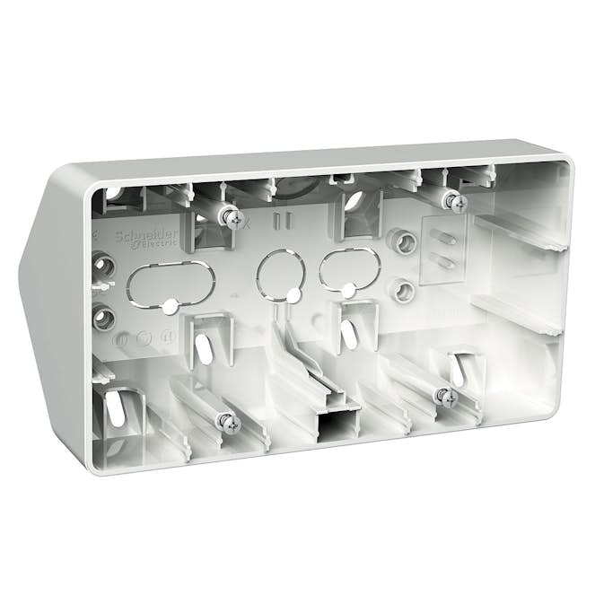 Hörnbox Schneider Electric Exxact 2-fack