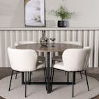 Matgrupp Venture Home Durango Ø120 cm med 4 st Edina stolar