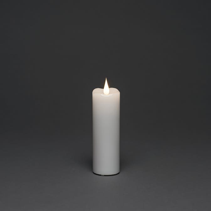 Vaxljus Gnosjö Konstsmide 5x15,2 cm LED Vit