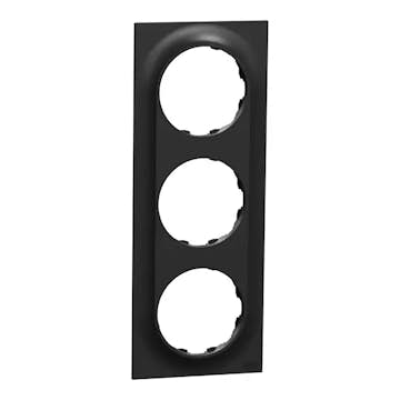 Ram för Strömbrytare Elko One 3-fack Plast