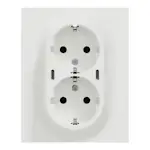 Vägguttag Elko One USB 2-vägs Jordad Skruvanslutning