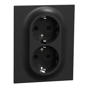 Vägguttag Elko One 2-vägs Jordat Snabbanslutning