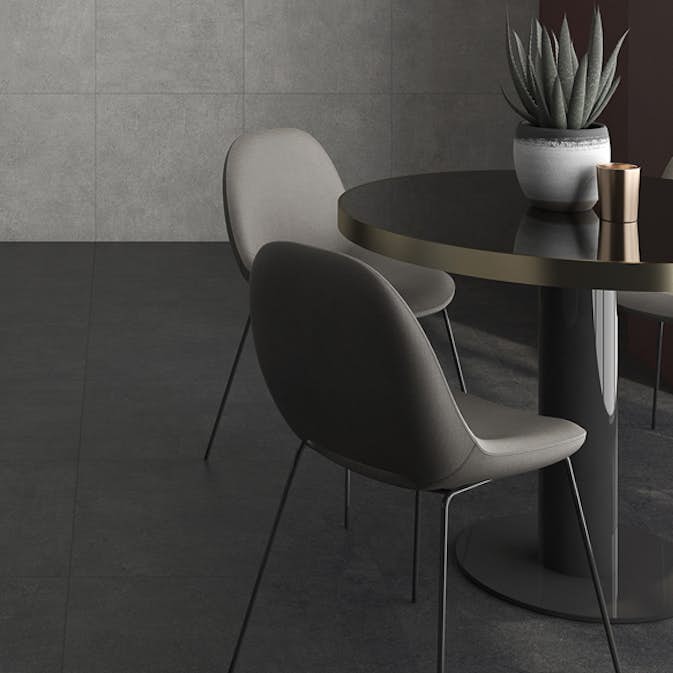 Klinker Höganäs Kakel Newcon Anthracite Retiff 60x60 cm