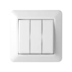 Strömbrytare Elko 3x1-Pol För infällt montage RS Renvit