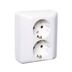 Vägguttag Elko 2-Vägs Infällt RS Renvit