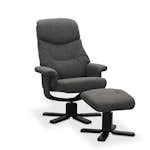 Snurrfåtölj Hagagruppen Bremen med Fotpall