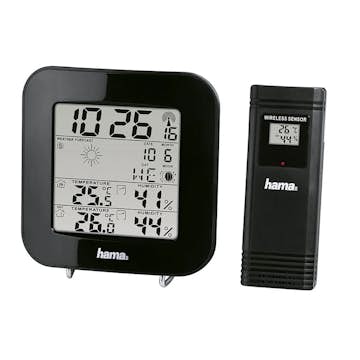 Väderstation HAMA EWS-200 Svart med WiFi och Trådlös Teknik