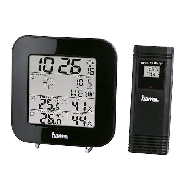 Väderstation HAMA EWS-200 Svart med WiFi och Trådlös Teknik