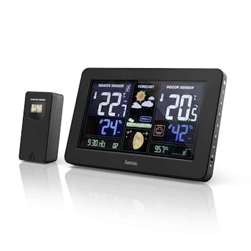 Väderstation Hama Premium Trådlös Termometer med WiFi & Multigivare Svart