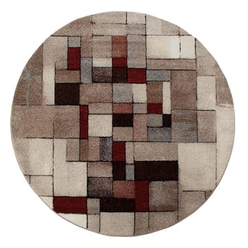 Friezematta KM Carpets London Abstrakt Rund