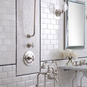 Kakel Tenfors Vit Slät Blank 10x20 cm