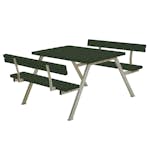 Picknickbord PLUS Alpha 118 cm Grön Utomhus