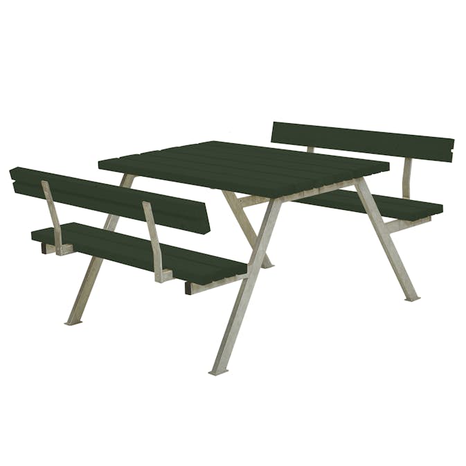 Picknickbord PLUS Alpha 118 cm Grön Utomhus