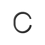 Husnummer Habo Selection Contemporary Stor Svart