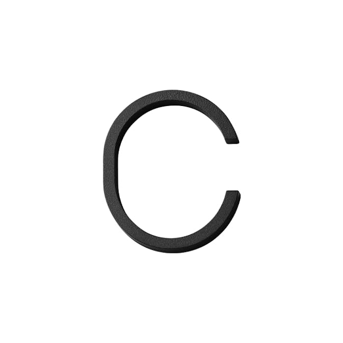 Husnummer Habo Selection Contemporary Stor Svart