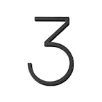 Husnummer Habo Selection Contemporary Små Svart