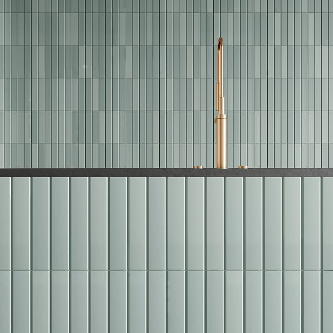 Kakel Höganäs Kakel Tinte Matt Acquamarina 5x25 cm