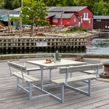 Picknickbord PLUS Picnic med 4 Ryggstöd Utomhus