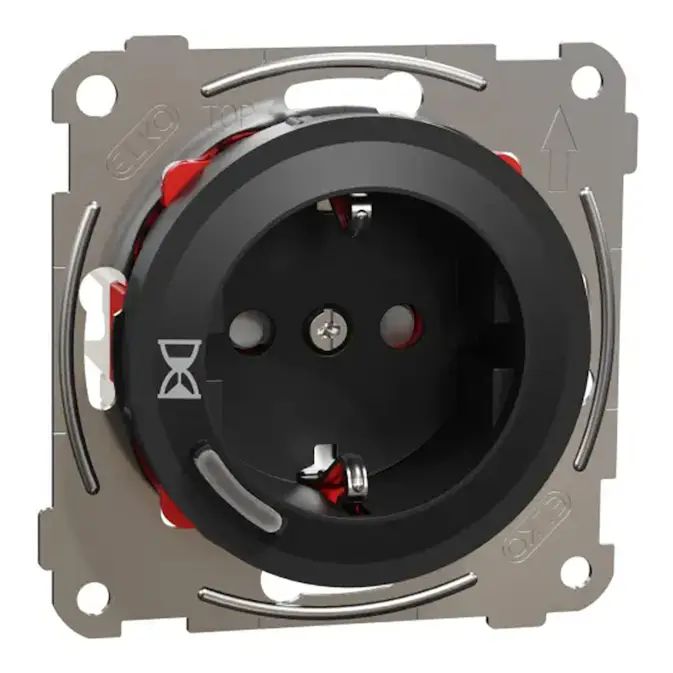 Timer Eluttag Elko One Infälld 1-Vägs Jordad med Timer