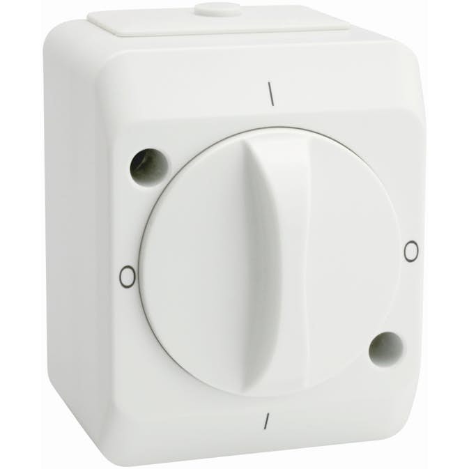 Strömbrytare Malmbergs Nordic Vridbr 2-Pol Vit 10Ax