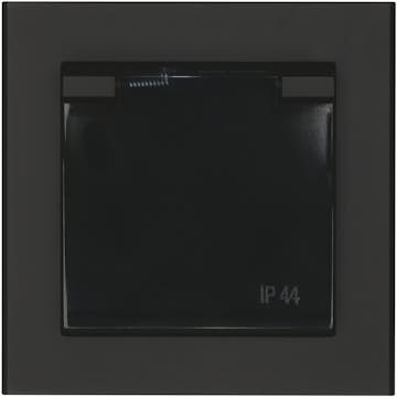 Vägguttag Malmbergs Optima 1-V IP44 Skruvlös